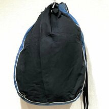 (^w^)b ニチレエステル フェザー Sleeping Bag 寝袋用 シェラフ バッグ 鞄 カバン BAG アウトドア 袋 のみ ブルー × ブラック B0490AE_画像4