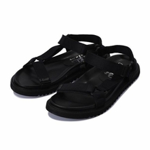 LUCA IACHINI ナイロンストラップ レザーサンダル EU43/28cm ブラック birkenstock teva universal nano universe beauty&youth 00-02_画像2