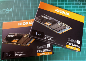 新品未開封◆キオクシア KIOXIA◆NVMe SSD◆EXCERIA G2 SSD-CK1.0N3G2/N (1TB)◆２台あります。