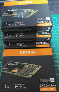 新品未開封◆キオクシア KIOXIA◆NVMe SSD◆EXCERIA G2 SSD-CK1.0N3G2/N (1TB)◆5台あります。