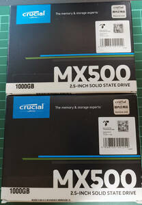 ほぼ新品◆CT1000MX500SSD1/JP (1,000GB SSD）◆動作チェック済◆２台あります。