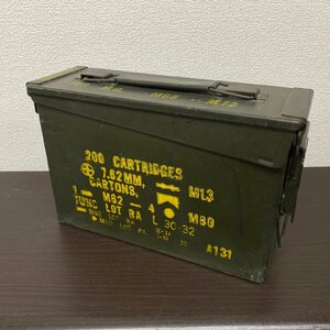 □米軍放出orレプリカ　200 CARTRIDGES 7.62MM CARTONS M62　アーモボックス・弾薬ケース　Λ□