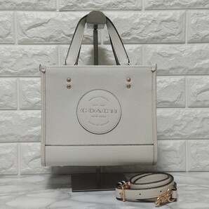 COACH コーチ トートバッグ ハンドバッグ ホワイト デンプシー レディース