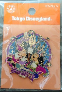 Disney TDR/TDL 2009 Halloween Mickey Mouse & Minnie Mouse pin badge 