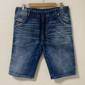 DIESEL Jogg Jeans D-KROOSHORT-T ダメージ加工 デニム ショーツ W34 ディーゼル ショーツ ハーフパンツ ジョガーパンツ 4020343