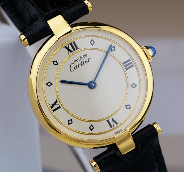 美品 カルティエ マスト ヴァンドーム ゴールドリング ローマン LM Cartier 