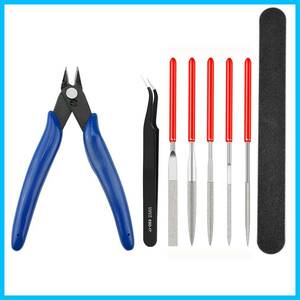 [ special price commodity ] plastic model set nippers file 3 kind seal for tweezers attaching introduction for tool set beginner nippers entry ni