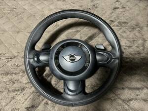 BMW MINI Mini Cooper S rightハン 後期 Steering Steering パドル Airbag R55 R56 R57 R58 R59　Airbag撤去済み