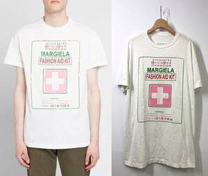 MAISON MARGIELA 10 メゾンマルジェラ FASHION AID TEE 半袖Tシャツ 50 ホワイト 白 エイド