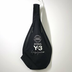【美品】Y‐3 ワイスリー ロゴ ショルダーバッグ ブラック 黒 ボディバッグ adidas Yohji Yamamoto アディダス ヨウジヤマモト