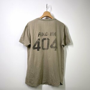 nonnative ノンネイティブ 404 V TEE 半袖VネックTシャツ 1 ベージュ バックプリント