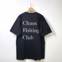 Chaos Fishing Club カオスフィッシングクラブ 半袖ロゴTシャツ L ブラック 黒_画像1