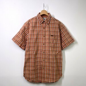 Carhartt カーハート チェックシャツ ボタンダウンシャツ M ブラウン 茶 半袖シャツ