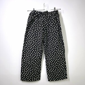 tricot COMME des GARCONS ドット シアサッカーパンツ リボン M ブラック 黒 水玉 トリコ コムデギャルソン