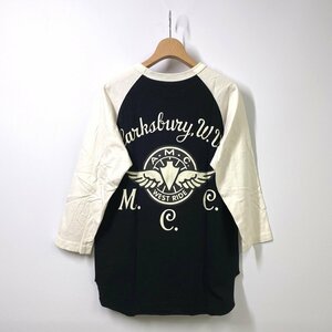 WESTRIDE ウエストライド 7分袖ラグランカットソー 36 ブラック 黒 Tシャツ WEST RIDE