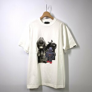 [ new goods ]NEIGHBORHOOD × Fragment short sleeves T-shirt ko Large .M white collaboration robot 2003 Neighborhood f rug men to