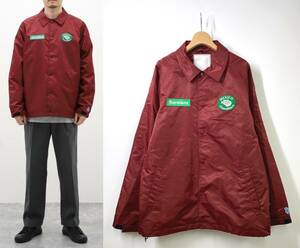 【美品 定価2.5万円】JS別注 Liberaiders リベレイダース MEXICAN EAGLE COACH JACKET コーチジャケット M バーガンディ