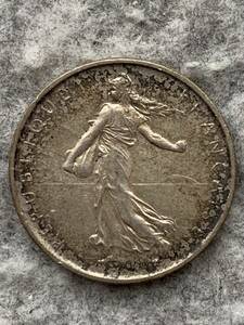 フランス　1962年　種を蒔く人　5フラン銀貨