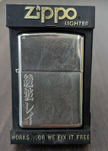 #6976 【綾波レイの絵がうすく描かれてる】◆新世紀エヴァンゲリオン 綾波レイ ZIPPO ライター Type-REI ヱヴァ 「エヴァ青春でした」