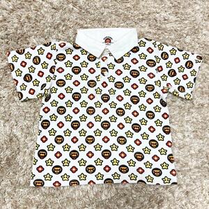 エイプキッズ 100 半袖トップス Tシャツ 夏物 BAPE KIDS ポロシャツ 男の子 女の子