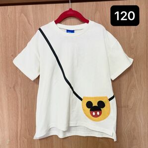 ディズニー ミッキー ミッキーマウス Tシャツ 半袖 白 半袖Tシャツ キャラ キッズ ホワイト 白 120