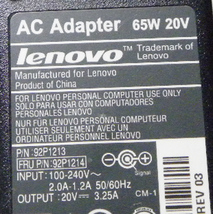 Lenovo 92P1213 20V3.25A ■2412-01_画像2