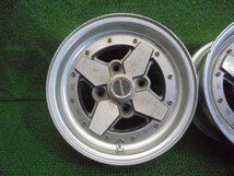 5EM102BA13 ) 送料無料 旧車 DUNLOP TE-E 13インチアルミホイール4本セット 13×6JJ 114.3×4H +15_画像2