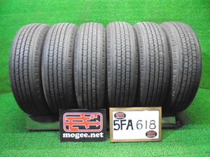 5FA618AF4) 送料無料 バリ山 2022年製 205/75R16 113/111L LT ダンロップ SP335K 16インチ夏タイヤ6本セット サマータイヤ