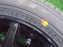 5EO142BB13 ) 送料無料 2021年製 155/65R13 ダンロップ ウィンターマックス 03 スタッドレスタイヤ+13インチホイール4本セット_画像4