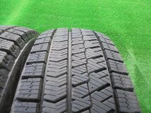 5EO148CB5*) 送料無料 バリ山 2021年製 185/65R14 ブリヂストン ブリザックVRX2 14インチスタッドレスタイヤ4本セット_画像5