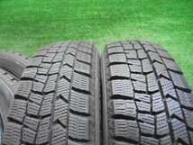 5FA612BC15) 送料無料 155/65R14 ダンロップ ウインターマックスWM02 スタッドレスタイヤ+美品 14インチホイール4本セット N-BOX_画像7