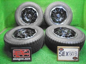 5EX303AE6) 送料無料 2021年製 265/65R17 ヨコハマタイヤ アイスガードG075 スタッドレスタイヤ+17インチホイール4本セット ランクルプラド