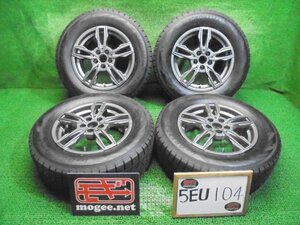 5EU104AB1 ) 送料無料 2021年製 205/65R15 ヨコハマタイヤ アイスガードiG70 スタッドレス+美品 ユーロテック アルミホイール4本セット