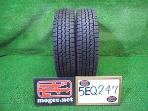 5EQ247BE14) 送料無料 バリ山 2021年製 155/80R14 88/86N LT ダンロップ ウインターマックスSV01 14インチスタッドレスタイヤ2本セット