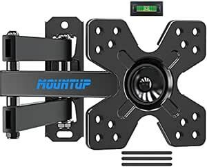 MOUNTUP tv wall hung metal fittings light weight 10~26 -inch correspondence withstand load 15kg small size monitor arm rotary left right movement type top and bottom angle style 