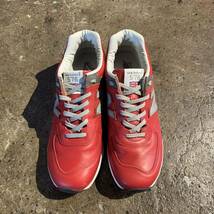 New Balance 英国製 M576RED スムースレザー 28.5cm ニューバランス レッド_画像3