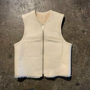 OUR LEGACY REVERSIBLE SHEARLING VEST レザー ボア 48 アワーレガシー リバーシブル シアリングベスト