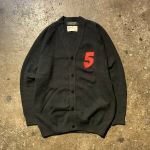 COMME des GARCONS HOMME DEUX x Balmoral AD2018 Scotland made number ring cardigan DA-N104 Comme des Garcons bar molaru