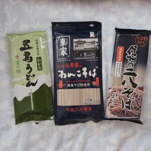 ご当地食品　乾麺　長崎　五島うどん　信州の二八そば　盛岡　東家のわんこそば