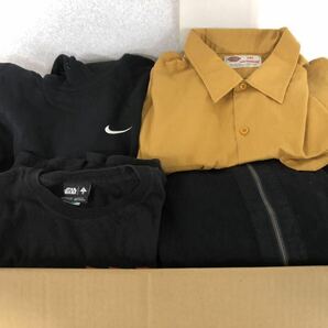 古着 まとめ 31枚 NIKE ナイキ dickies ディッキーズ STARWARS 他色々 メンズ トップス パーカー ポロシャツ 長袖 半袖 訳あり 現状品 E12Sの画像1