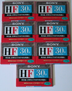 カセットテープ ノーマル SONY C-30HFA 新品未開封7本セット