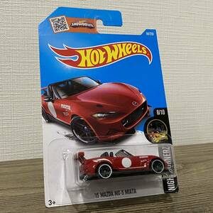 Red 15 MAZDA MX-5 MIATA Hot Wheels 2016 HW Night Burnerz Series #8/10