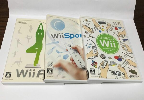 Wii ソフト はじめてのWii＆Wiiスポーツ＆Wiiフィット ３点セット