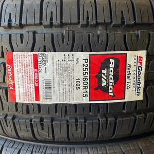 即納 最短当日発送→翌日お届け可 2023年製 新品 BFGoodrich Radial T/A P255/60R15 255/60R15 1本 ラジアルT/A 正規輸入品 個人宅様OK