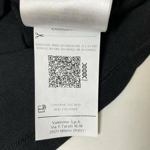 VALENTINO バレンティノ 半袖 ロゴTシャツ 黒 TV3MG02T5F6 サイズM 中古 1度のみ使用 【5821】の画像7