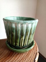 U.S.A　McCoy Pottery　マッコイ　ヴィンテージ　植木鉢 鉢カバー　プランター　高さ11cm_画像9