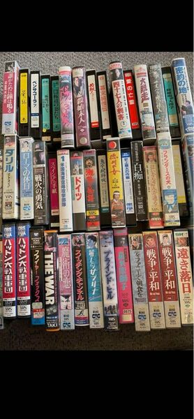 希少　VHS 洋画　邦画 ５0本　ビデオヘッドクリーナー