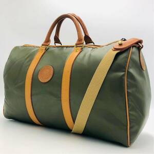 1 иен ~ прекрасный товар HUNTING WORLD Hunting World палочки .- Cross кожа 2way сумка "Boston bag" наклонный .. большая вместимость мужской бизнес путешествие Golf 