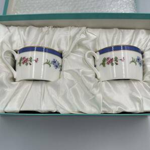 【未使用】ティファニー フローラル Tiffany &Co. Floral ペアティーカップの画像1