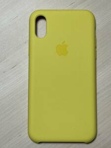 【送料無料】 Apple純正 iPhone X iphone10 シリコーンケース シリコンカバー イエロー フラッシュ